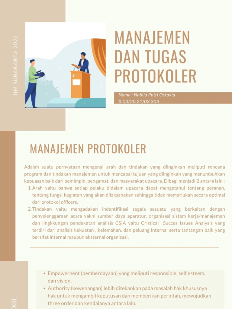 Manajemen Dan Tugas Protokoler | PDF