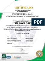 Iso 14001 2015 Español Cosapi Minería