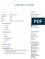 Template CV Bahasa Indonesia Iksanbangsawan 8eye4q