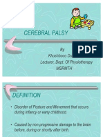 Cerebral Palsy Third Yr