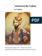 Projects of Mohammad Bin Tughluq