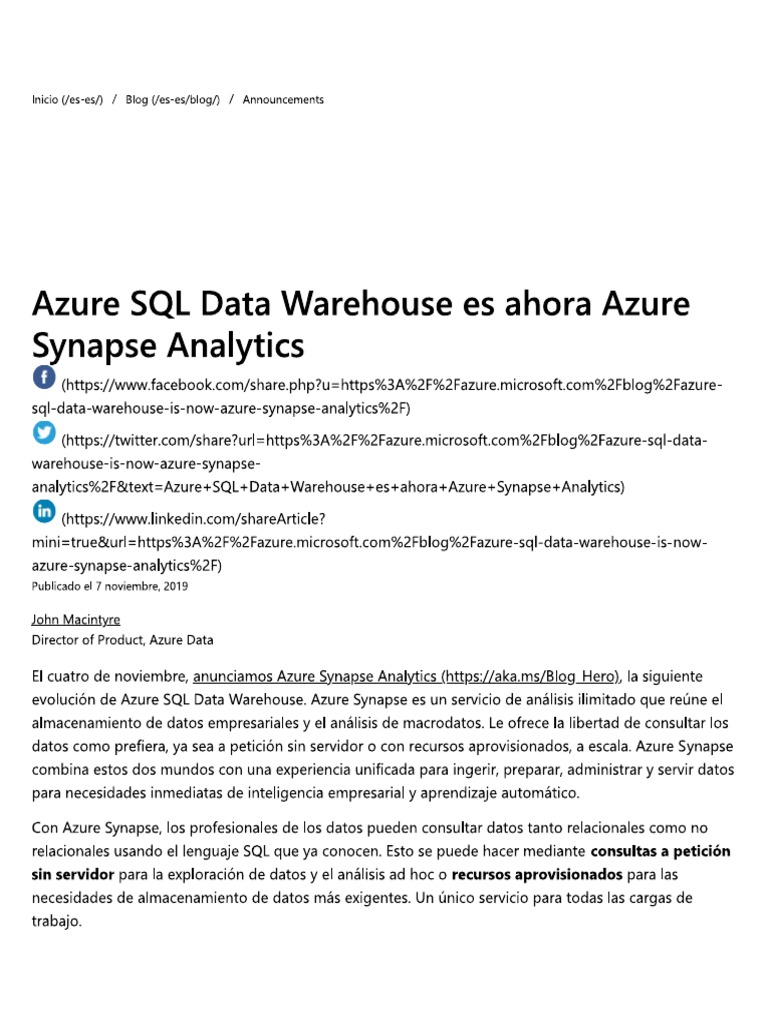 Synapse Analytics | PDF