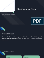 Southwest Airline (A) - Case Analysis (Group 11)