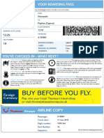 Boarding Pass Instructions
