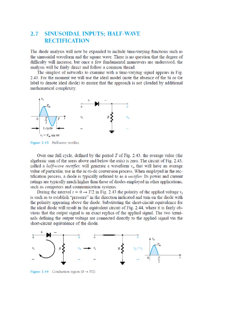 Half Wave Rectification PDF