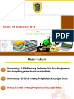 MATERI PENGAWASAN PENGELOLAAN KEUANGAN DESA - Perbup 63.2018 - MAYRIZALT