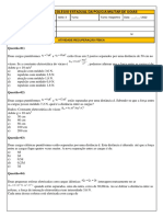 Atividade Recuperação Física 3 Ano 1 Bimestre