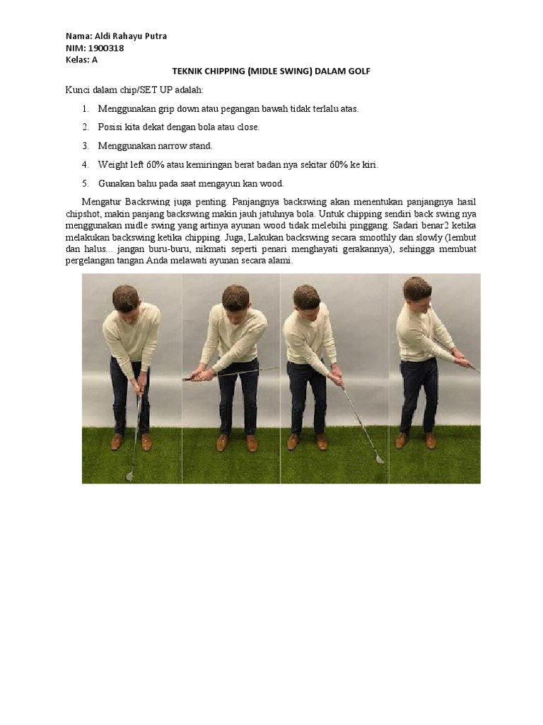 Teknik Chipping Golf: Panduan Dasar | PDF | Griya & Taman