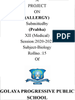 (Allergy) (Prabha) : Golaya Progressive Public School