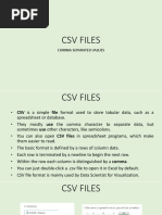 CSV FILES Online