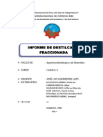 Informe Destilacion Fraccionada
