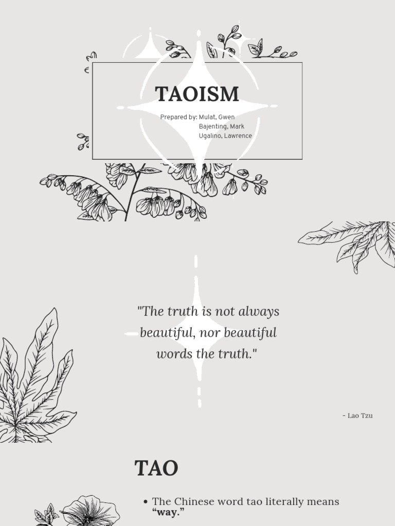 Taoism Pdf Laozi Tao