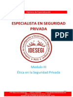 III. Etica en La Seguridad Privada