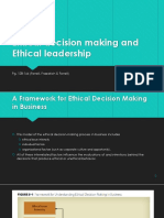 Ethical Decision Making and Ethical Leadership: Pg. 128-144 (Ferrell, Fraedrich & Ferrell)