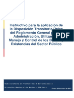 Instructivo para La Aplicación de La Disposición TransitorInstructivo para La Aplicación de La Disposición Transitoria Única Del Reglamento - 23 01 2017 ACTUALIZACIÓN 1