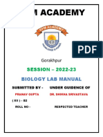 Pranav Biology Lab Manual