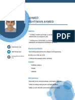 Ahmed Pshtiwan Ahmed: Experience