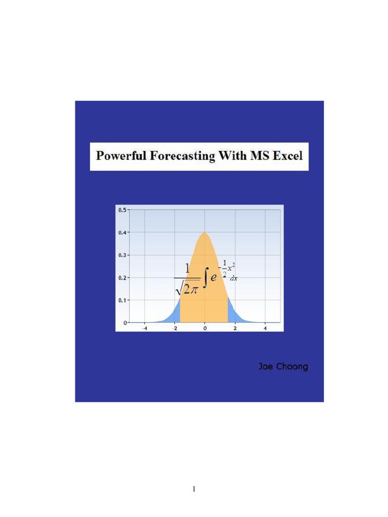 Powerful Forecasting With MS Excel Sample PDF Autoregressive