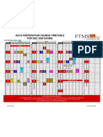 ACCA Timetable For Dec 08 Exams