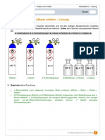 Eigenschaften Alkane LÖSUNGSBLATT