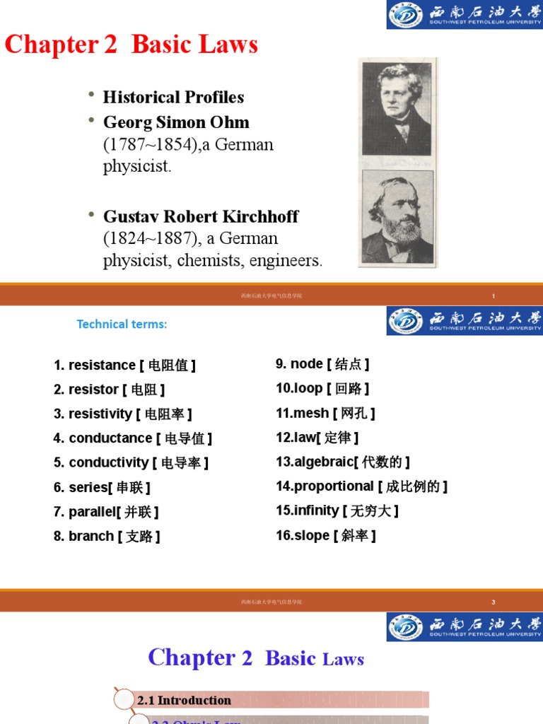 Ch02Basic Laws 副本 PDF Electrical Network Electrical Resistance