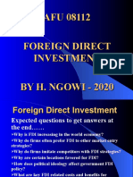 6TH Lecture - Foreign Direct Investments - Fdi