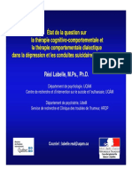 État de La Question Sur La Thérapie Cognitivo Comportementale Et La Thérapie Comportementale ... (PDFDrive)