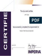 Certificado Imperva WAF