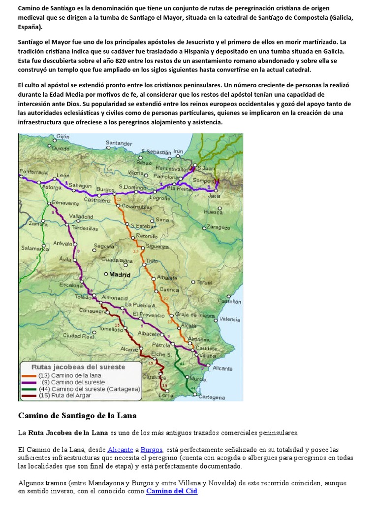 Ruta del Camino de Santiago Francés | PDF | Camino de santiago