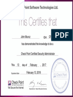 Certificación CCSA Checkpoint