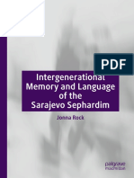 Jonna Rock - Intergenerational Memory and Language of The Sarajevo Sephardim-Springer International Publishing - Palgrave Macmillan (2019)
