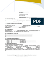 Demanda Conteniendo Ofrecimiento de Declaracion Asimilada