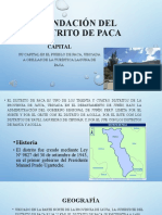 Fundación Del Distrito de Paca