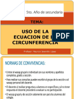 Uso de La Ecuacion de La Circunferencia