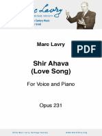 Shir Ahava (Love Song) For Voice and Piano, Op 231.9bd8c6