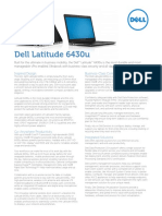 Dell Latitude 6430u Spec Sheet