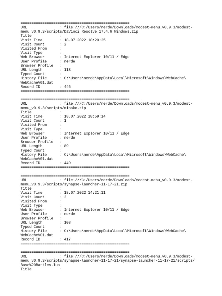 Wayback Website History