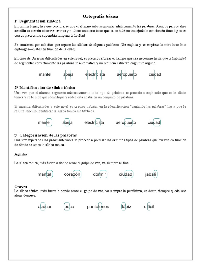 Módulo de Ortografía | PDF | Objeto (gramática) | Verbo