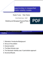 Arbitrage Opportunities in Misspecified Stochastic Volatility Models