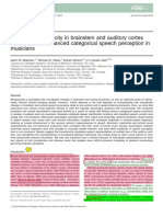 Bidelman Et Al. - 2014 - Coordinated Plasticity in Brainstem and Auditory Cortex MARKUP