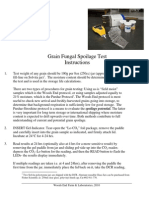 Grain Fungal Spoilage Test Instructions: Woods End Farm & Laboratories, 2010