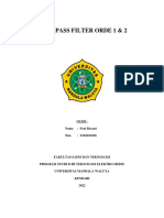 HIGH PASS FILTER ORDE 1 Dan 2 (2) Eny