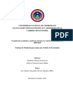 Davila Lara, S. - López Muñiz, D. (2022) Crecimiento Económico y Pobreza Extrema en América Latina, Periodo 2000-2019.