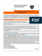 Concurso Público para Provimento Do Cargo de Guarda Municipal Edital de Abertura #032/2022 PUBLICAÇÃO 001/2022