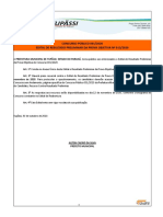 Concurso Público 001/2020 Edital de Resultado Preliminar Da Prova Objetiva #013/2020