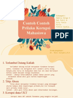 Contoh Contoh Prilaku Korupsi Mahasiswa