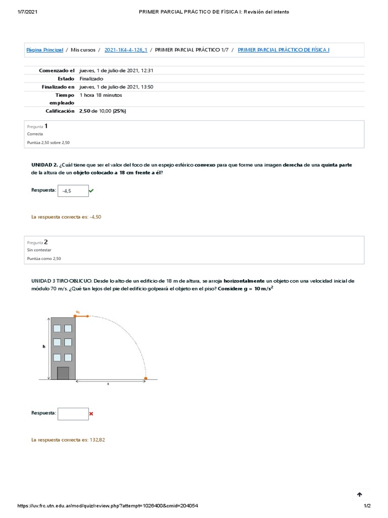 Primer Parcial Práctico de Física I | PDF | Ingeniería mecánica ...