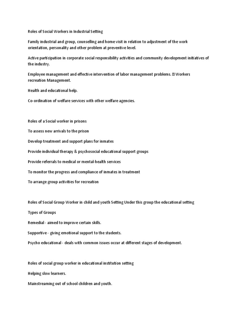 role-of-social-group-worker-different-setting-pdf-mental-health