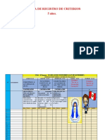 5 Años Eda 15 Seman 2 Ficha de Registro de Criterio