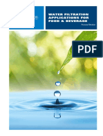 Water Filtration Applications For Food and Beverage
